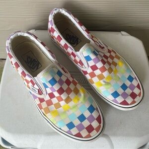 Vans Multicolor Checkered Slip-On Sneakers